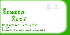 renata keri business card